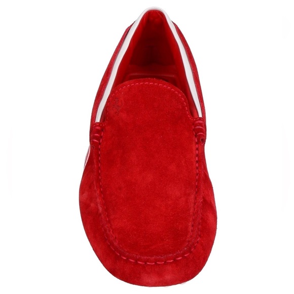 TOD'S FOR FERRARI Suede Brick Red Driving Loafers Size: 9 US - Picture 2 of 4